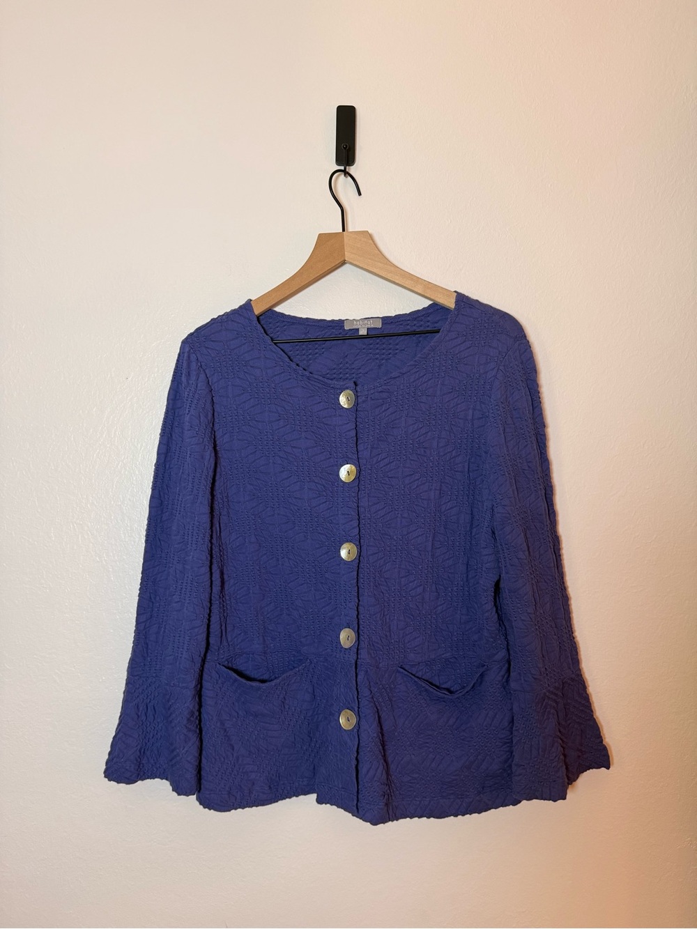 Habitat Peplum Swing Shirt Textured‎ Blouse